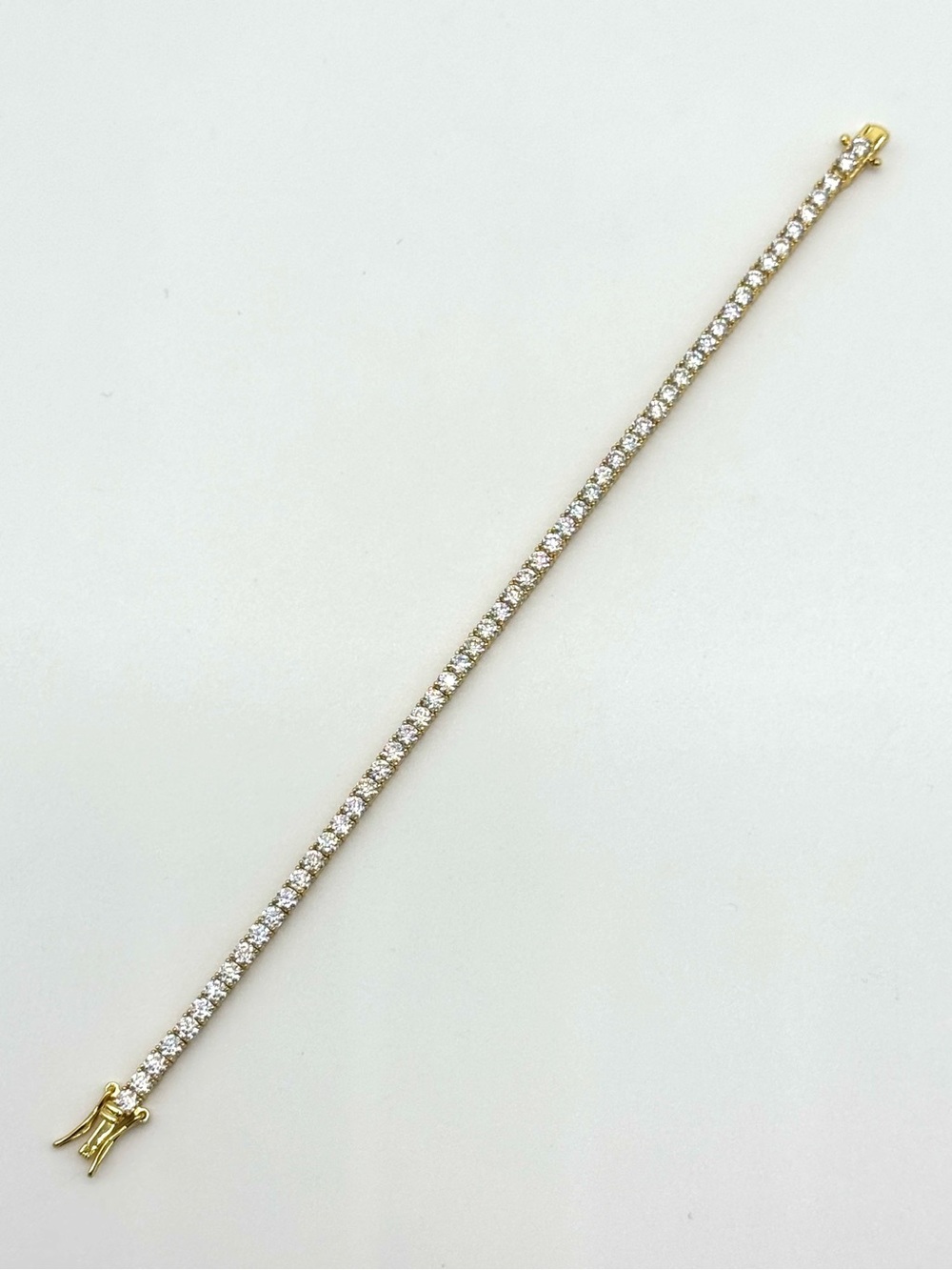 18K Gold Plated, 5.6CTW Moissanite Tennis Bracelet